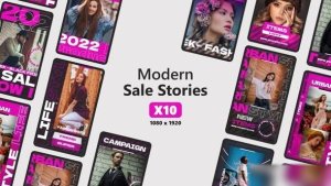Videohive Modern Sale Stories 36643566 Openers template preview