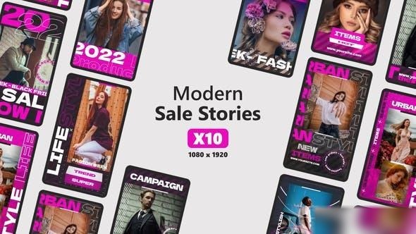 Videohive Modern Sale Stories 36643566 Openers template preview