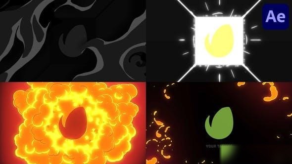 Videohive Slow Motion Explosion Logo Opener for After Effects Logo Stings template preview