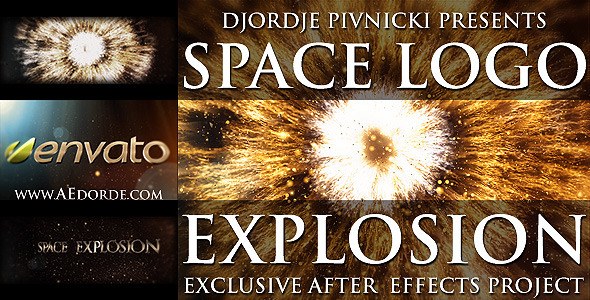 Videohive Space Logo Explosion Openers template preview