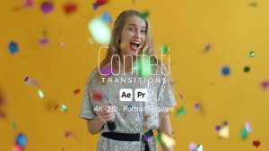 Videohive Conffeti Transitions Elements template preview