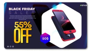 Black Friday Sale Video Displays template preview