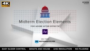 Midterm Election Elements | House & Senate Video Displays template preview