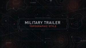 Videohive Topographic Military Trailer Titles template preview