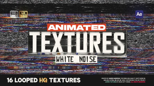 Videohive TV Noise Textures Elements template preview