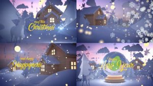 Videohive Merry Christmas Wish Titles template preview