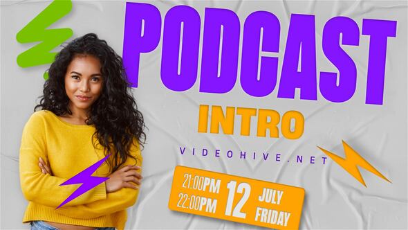 Videohive Creative Podcast Intro Openers template preview