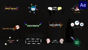 Videohive Virus And Vaccine Titles | After Effects Titles template preview