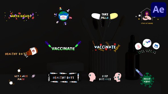 Videohive Virus And Vaccine Titles | After Effects Titles template preview
