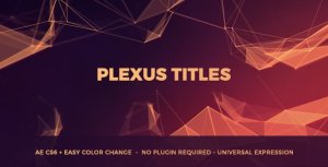 Plexus Titles Video Displays template preview