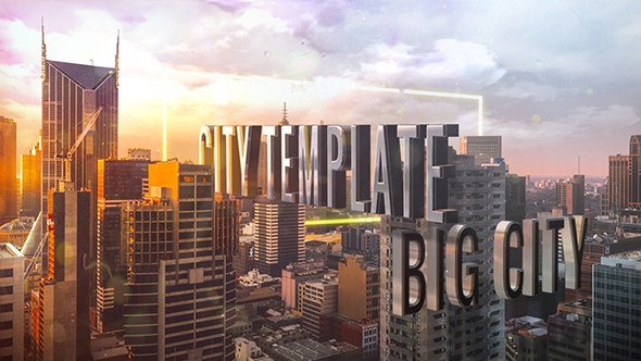 Titles of City Video Displays template preview