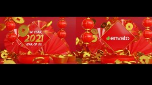 Videohive Chinese New Year Logo Reveal 3D Logo Stings template preview