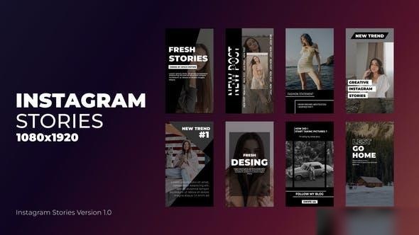 Videohive Instagram stories | After Effects 43519210 Titles template preview