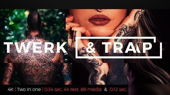 Videohive Typo Twerk And Trap Openers template preview