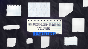 Videohive Crumpled Paper Tapes Titles template preview
