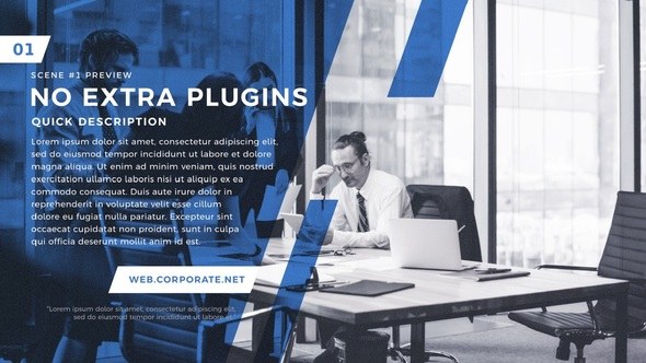 Videohive Corporate Slides 2 23696407 Video Displays template preview