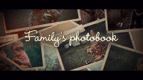 Videohive Family's Photo Book Video Displays template preview