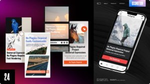Videohive Minimal Instagram Stories 43278592 Video Displays template preview