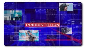 Videohive Super Techno Presentation Slideshow Video Displays template preview