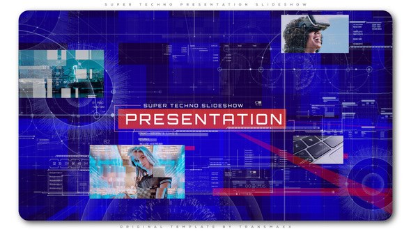 Videohive Super Techno Presentation Slideshow Video Displays template preview