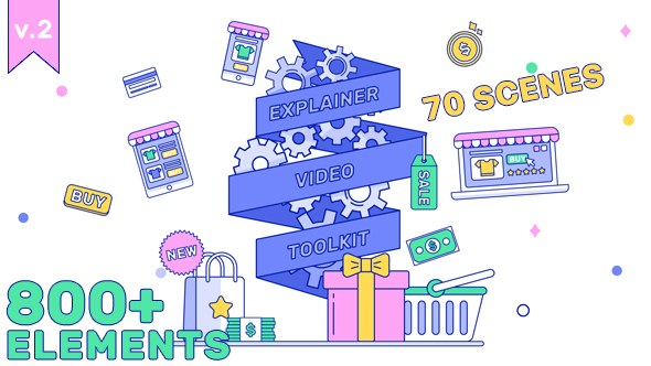 Explainer Video Toolkit Video Displays template preview