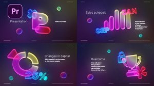 Glass Presentation Corporate Presentation Premiere Pro template preview