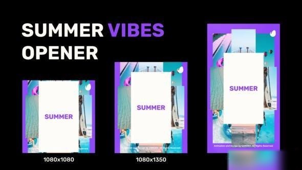 Videohive Summer Vibes Opener Openers template preview
