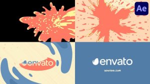 Videohive Liquid Logo for After Effects Logo Stings template preview