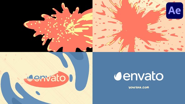 Videohive Liquid Logo for After Effects Logo Stings template preview