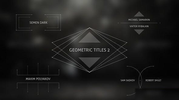 Videohive Geometric Titles 2 Titles template preview