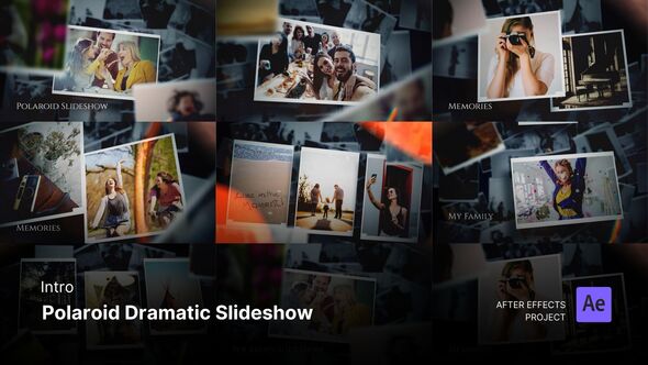 Videohive Intro/Opening - Polaroid Dramatic Slideshow After Effects Project Files Video Displays template preview