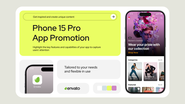 Videohive App Promo Phone 15 Pro 53497392 Product Promo template preview