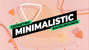 Videohive Geometric Minimalistic Backgrounds Elements template preview