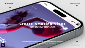 Modern App Promo - Clean App Promo Video 3D Mockup Video Displays template preview