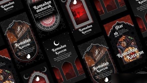 Videohive Ramadan Instagram Stories Pack Ramadan template preview