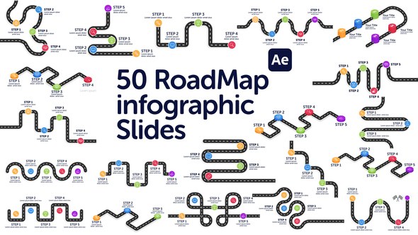Videohive Roadmap Infographic Slides Infographics template preview