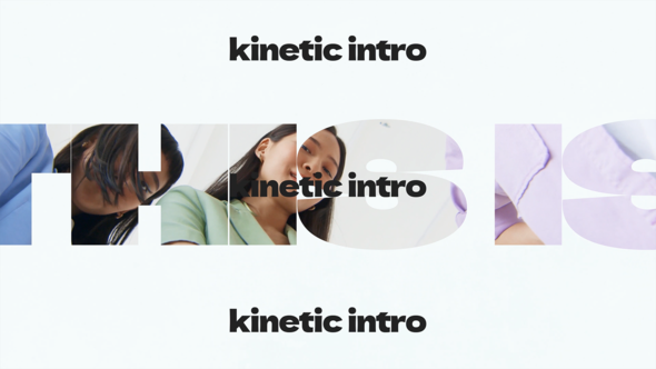 Videohive Upbeat Kinetic Intro Openers template preview