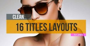 16 Minimal Titles Video Displays template preview
