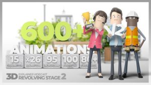 Videohive 3D Explainer Video Kit Revolving Stage 2 Product Promo template preview