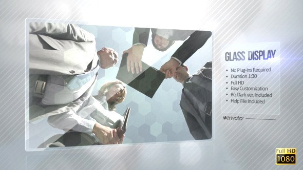 Videohive Glass Video Display Video Displays template preview