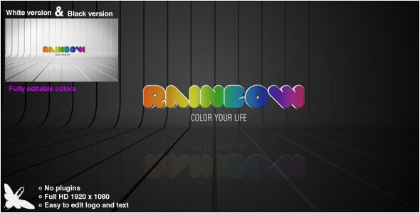 Videohive Rainbow Logo Logo Stings template preview