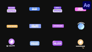 Videohive Juicy Titles And Lower Thirds for After Effects Elements template preview