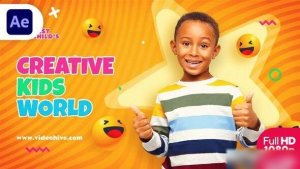 Videohive Kids YouTube Blog Intro Openers template preview