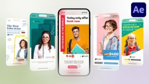 Videohive Instagram - Education 02 Video Displays template preview