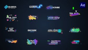 Videohive Abstract Motion Graphic Titles & Lower Thirds [After Effects] Elements template preview