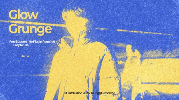 Videohive Glow Grunge Overlay Elements template preview