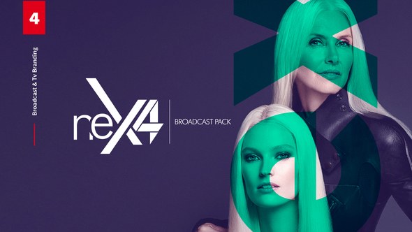 Broadcast Packages 4 Video Displays template preview