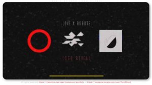 Videohive Love X Robots Logo Reveal Logo Stings template preview