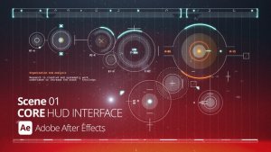 Videohive HUD Interface Core 01 Ae Infographics template preview