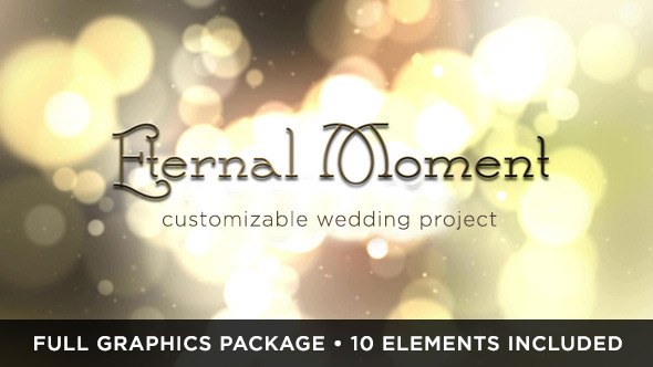 Eternal Moment Wedding Video Displays template preview